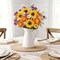 14.17" Artificial Sunflower & Peony Bouquet – Silk Spring Floral Arrangement for Home, Table Centerpiece, Wedding & Cemetery Decoration